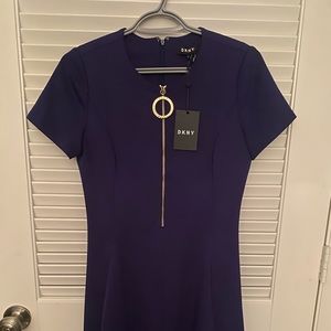 DKNY short flare dress (blue)